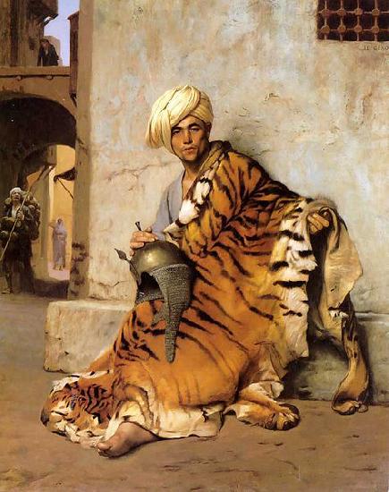 Jean-Leon Gerome Pelt Merchant of Cairo oil painting picture